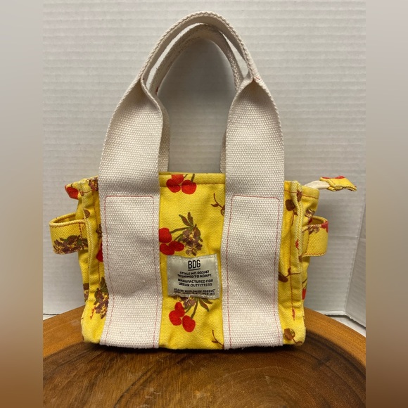 Urban Outfitters BDG Cherry 🍒 Print Canvas Mini Tote Bag - Picture 1 of 13